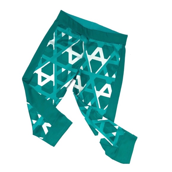 ADIDAS | AQUA GEO CLIMALITE TECHFIT CROPPED TIGHTS - Picture 1 of 7